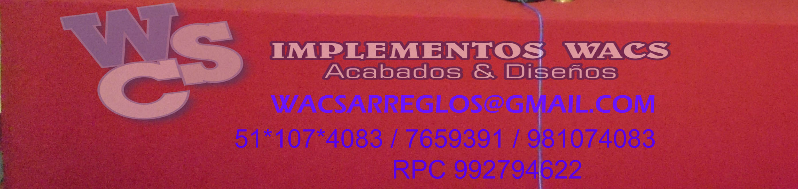 Logo de Implementos Wacs